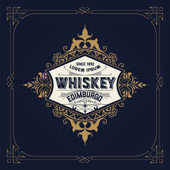 Retro logo for Whiskey