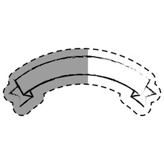 ribbon decorative frame icon