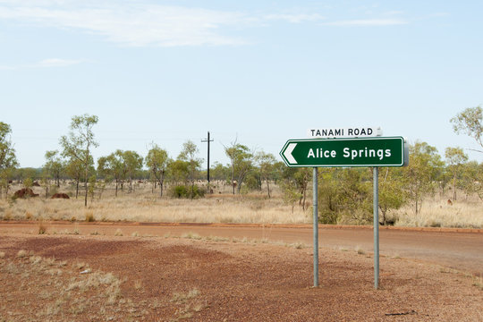Alice Springs Road Sign - Australia