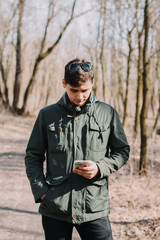 Portrait of a beautiful stylish guy