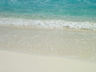 Fototapeta na wymiar Blue Beach Waves