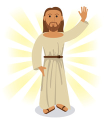 jesus christ religious symbol vector illustration eps 10
