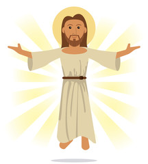 jesus christ religious symbol vector illustration eps 10