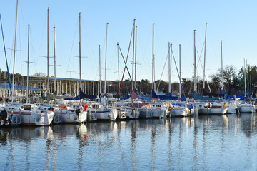 Fototapeta na wymiar Boats in Marina