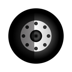 wheel car isolated icon vector illustration design