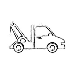 Plakat crane truck service icon