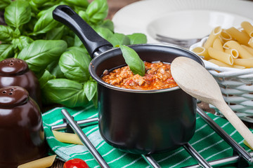 Mediterranean meal preparation.