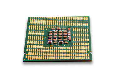 computer processor isolated on white
