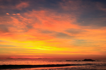 Twilight at the beach