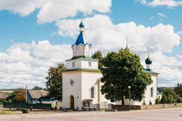 Mir, Belarus. Old Orthodox Church Of The Holy Trinity In Mir, Be