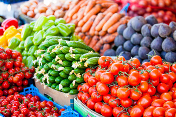 farmers market. vegetable Market. Fresh vegetables