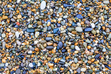 Sea stones background. stones on beach. stone texture.