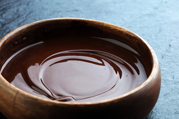 Melting chocolate / melted chocolate/ chocolate swirl and cookies