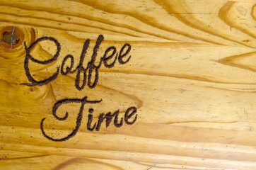 Coffee Time Typography Background