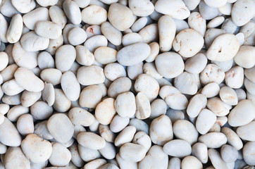 Bunch of small white stones texture