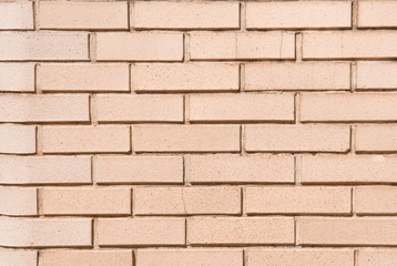 A wall of light bricks. Background, texture