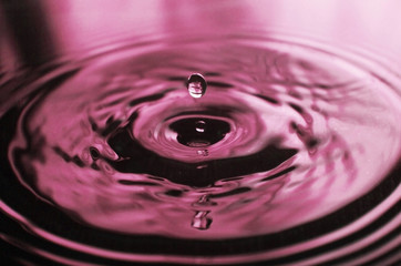 Water Drop impact on water surface