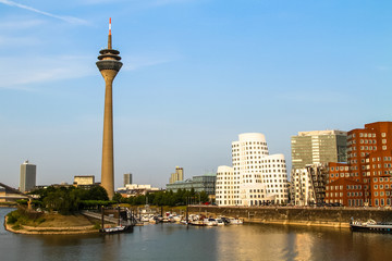 Medienhafen in Düsseldorf,Deutschland.