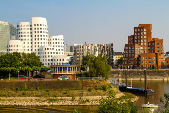 Medienhafen in Düsseldorf, Deutschland