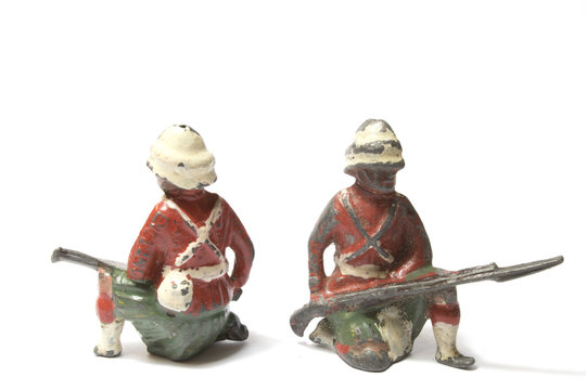 Collection of Antique Tin Toy Soldiers
