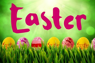 Composite image of grass growing outdoors