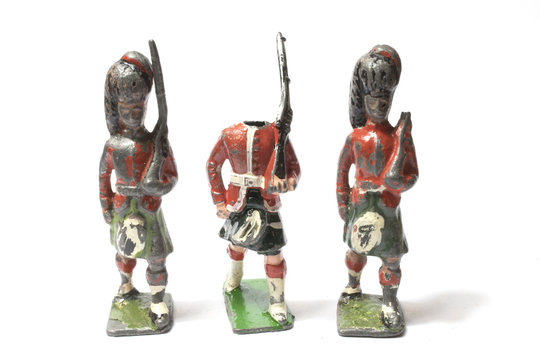 Collection of Antique Tin Toy Soldiers