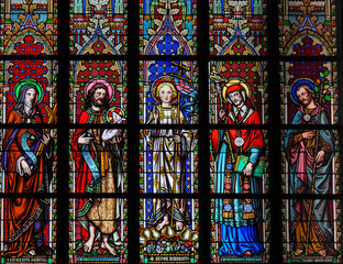 Saints Colette, John the Baptist, Emmanuel, Carolus Borromeus and Joseph
