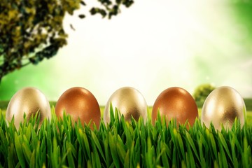 Composite image of grass growing outdoors