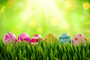 Composite image of grass growing outdoors