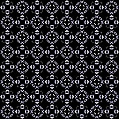 Seamless texture with 3D rendering abstract fractal white pattern