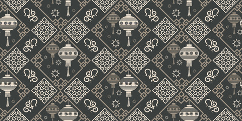 Chinese pattern, interior design