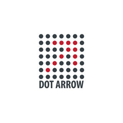 Dot Direction Arrow Icon Logo © sangpena