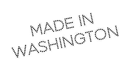 Fototapeta premium Made In Washington rubber stamp. Grunge design with dust scratches. Effects can be easily removed for a clean, crisp look. Color is easily changed.