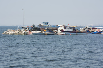 Fototapeta na wymiar Fishing boats