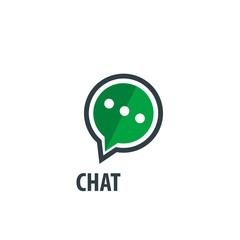 Abstract Chat and Pin Location Design Logo