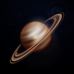 Planet saturn background. Vector © Juli Rose