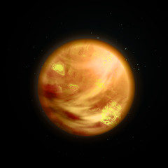 Planet venus background. Vector © Juli Rose