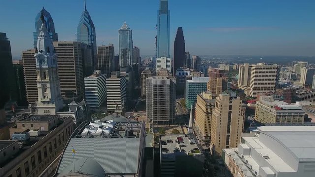 Aerial Pennsylvania Philadelphia September 2016 4K