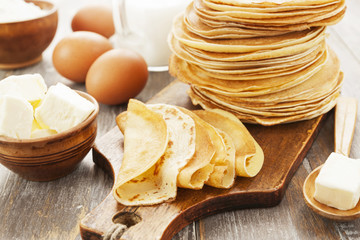 Pancakes with butter