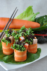 Carrot Roll with vegetable