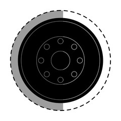 wheel car isolated icon