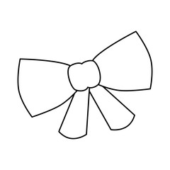 bow ribbon isolated icon