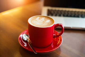 latte with laptop