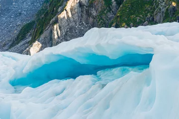 Vitrage gordijnen Gletsjers Fox gletsjers grot, zuidelijk eiland, Nieuw-Zeeland