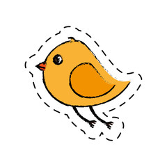 cute bird isolated icon
