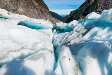 Fox glaciers close-up, Southern island, New Zealand