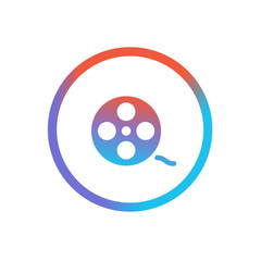 Obraz premium Three-Color Line App Icon