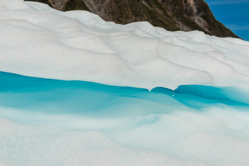 Fox glaciers close-up, Southern island, New Zealand