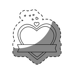 love card with hearts