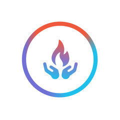 Line App Design Three Colors